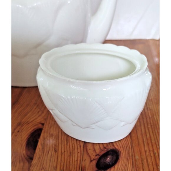 Vintage Coalport Bone China Tea Pot Creamer/Sugar Bowl  Oceanside Pattern 1990's - Picture 16 of 16